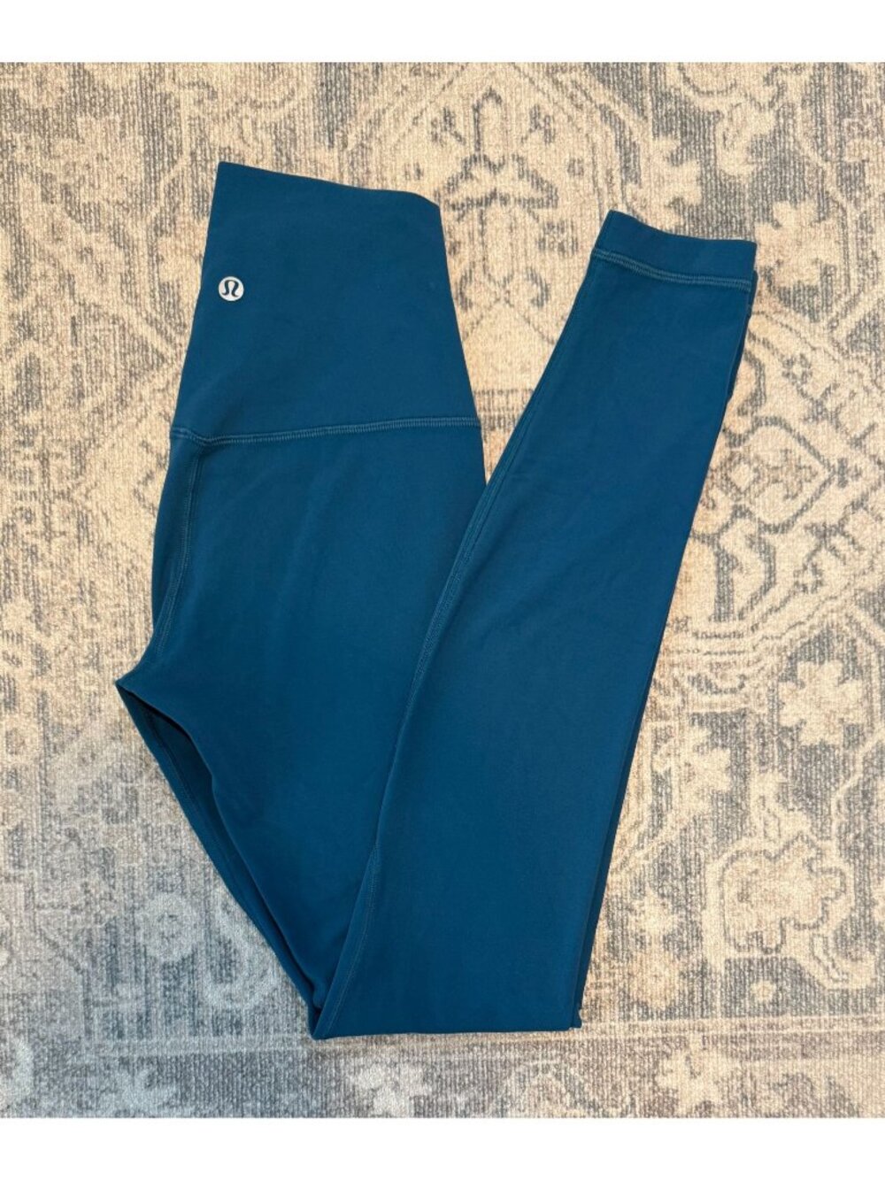 Lululemon Align High Rise Full Length Pant 28" Teal Size 2 Leggings Stretch
